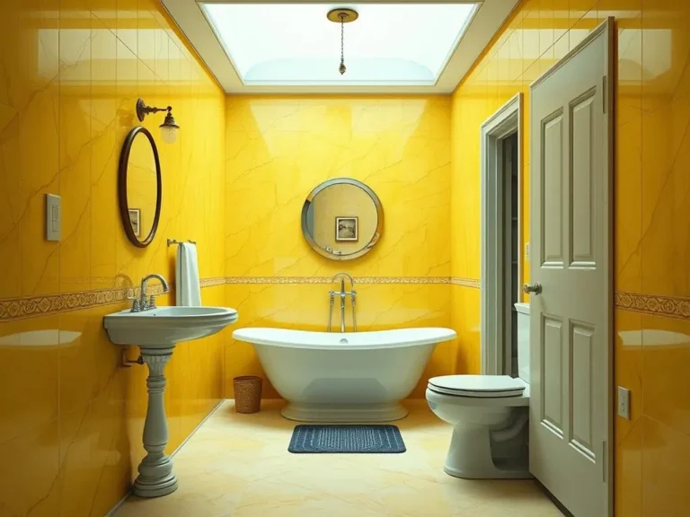 Yellow Bathroom Spiritual Meaning: Discovering the Joy and Warmth of Your Space