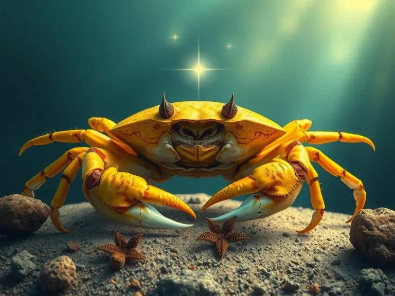 Yellow Crab Spiritual Meaning: Discovering Inner Strength and Transformation