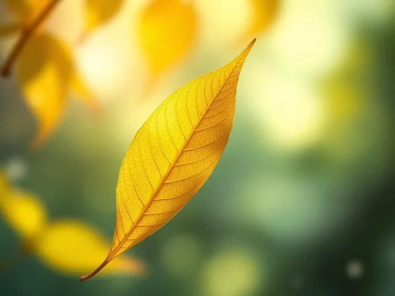 Yellow Leaf Spiritual Meaning: Embracing Change and Transformation