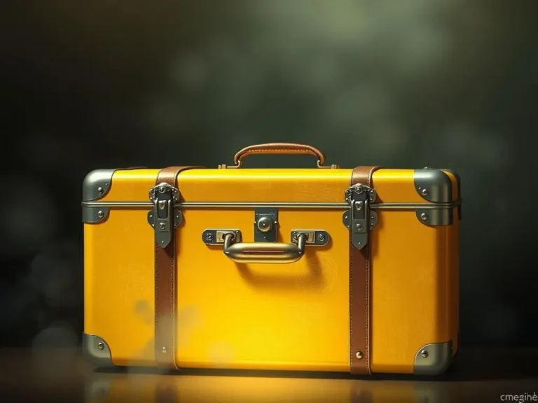 Yellow Suitcase Spiritual Meaning: Unpacking Your Inner Journey